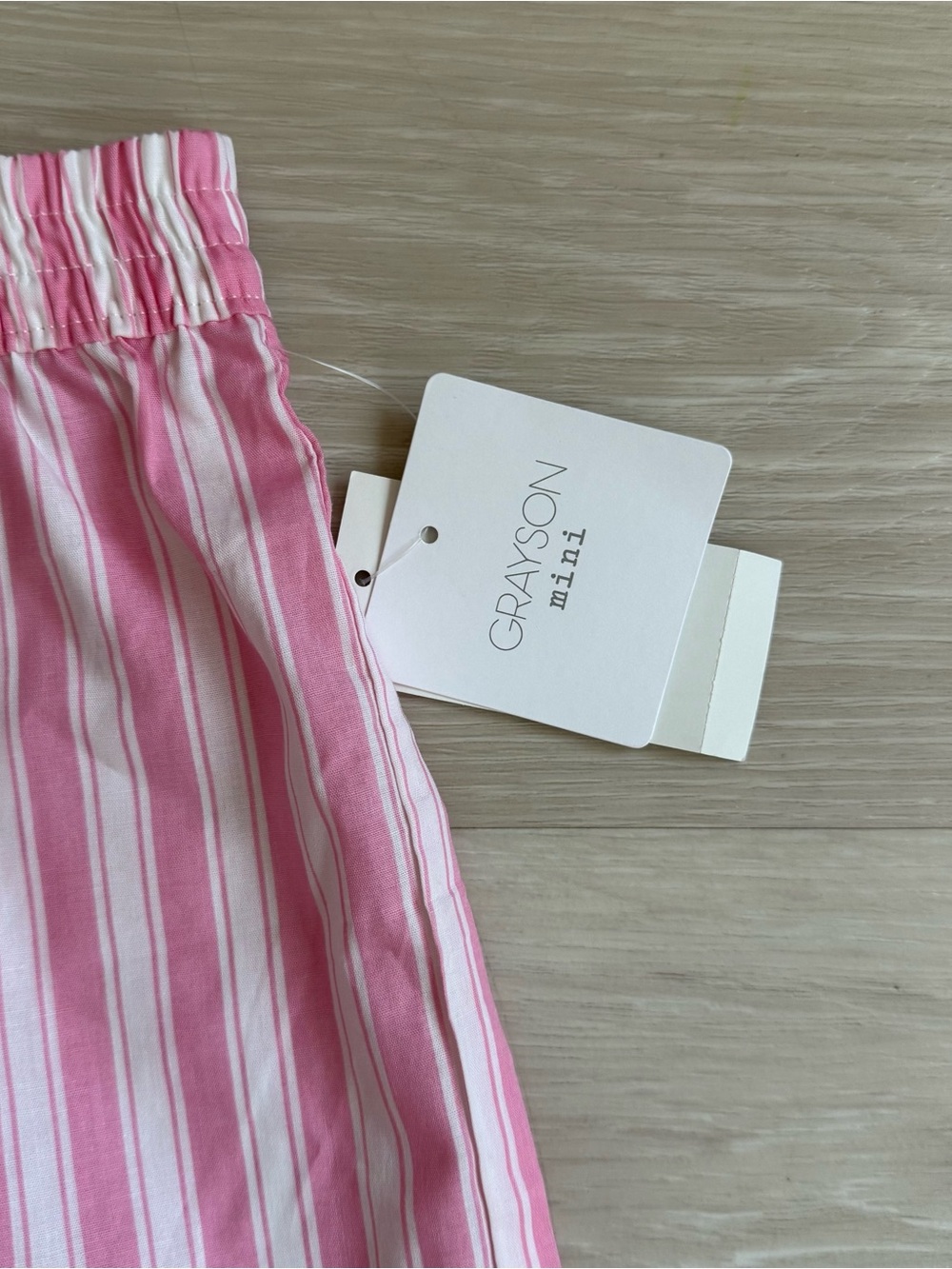 GRAYSON MINI Pink Striped Shorts NWT 5T Scandi Style - Picture 3 of 6